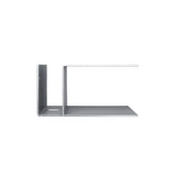 Lager Bedside Table: Aluminum