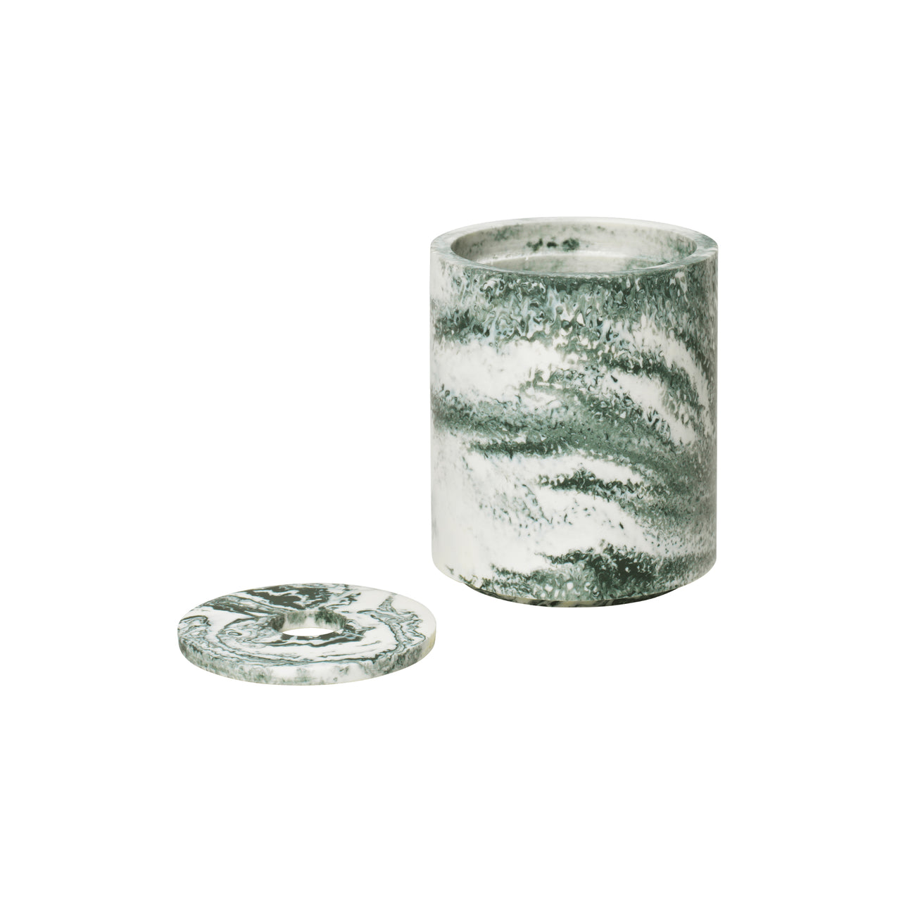 Mist Container: Emerald Off-White