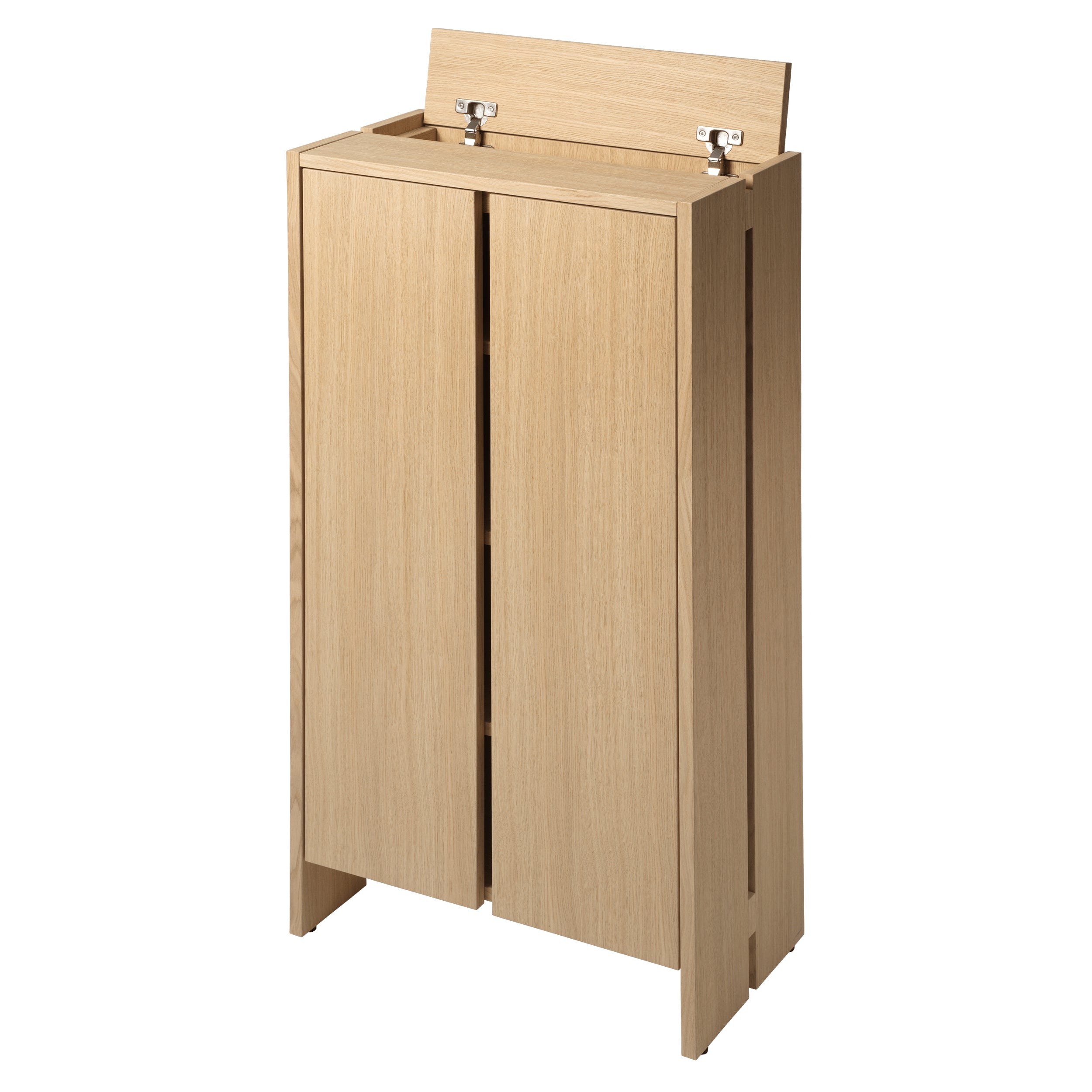 Parcel Hallway Cabinet: High + Natural Oak