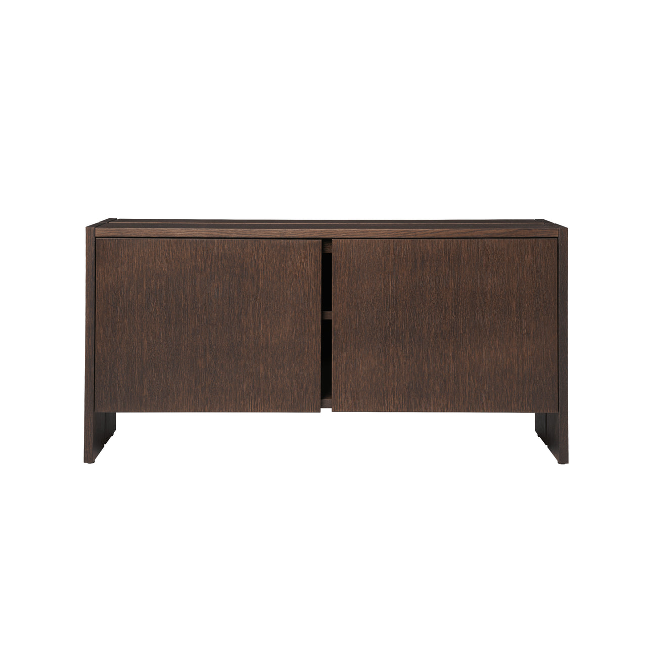 Parcel Hallway Cabinet: Low + Dark Stained Oak