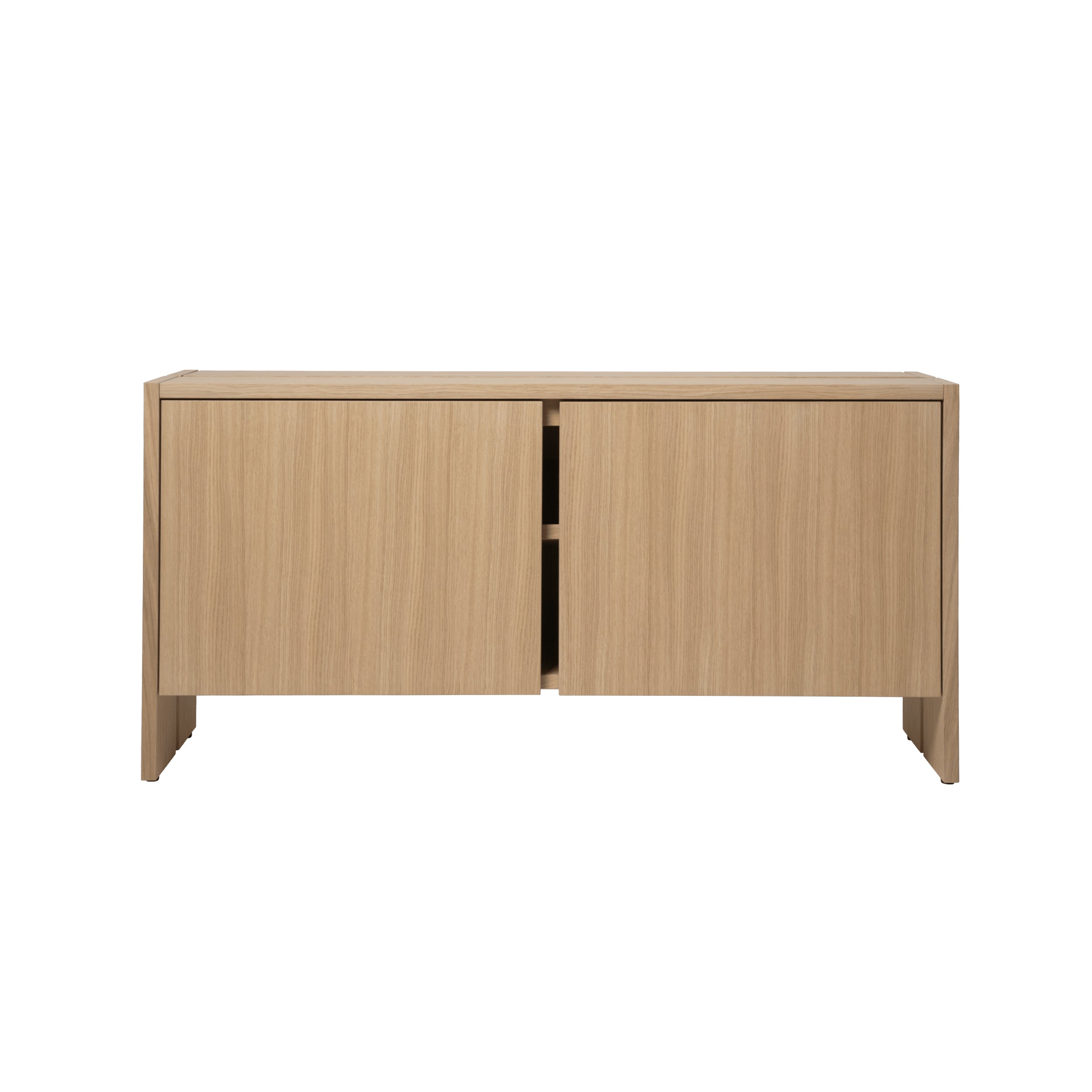 Parcel Hallway Cabinet: Low + Natural Oak