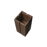 Parcel Pedestal: Low + Dark Stained Oak