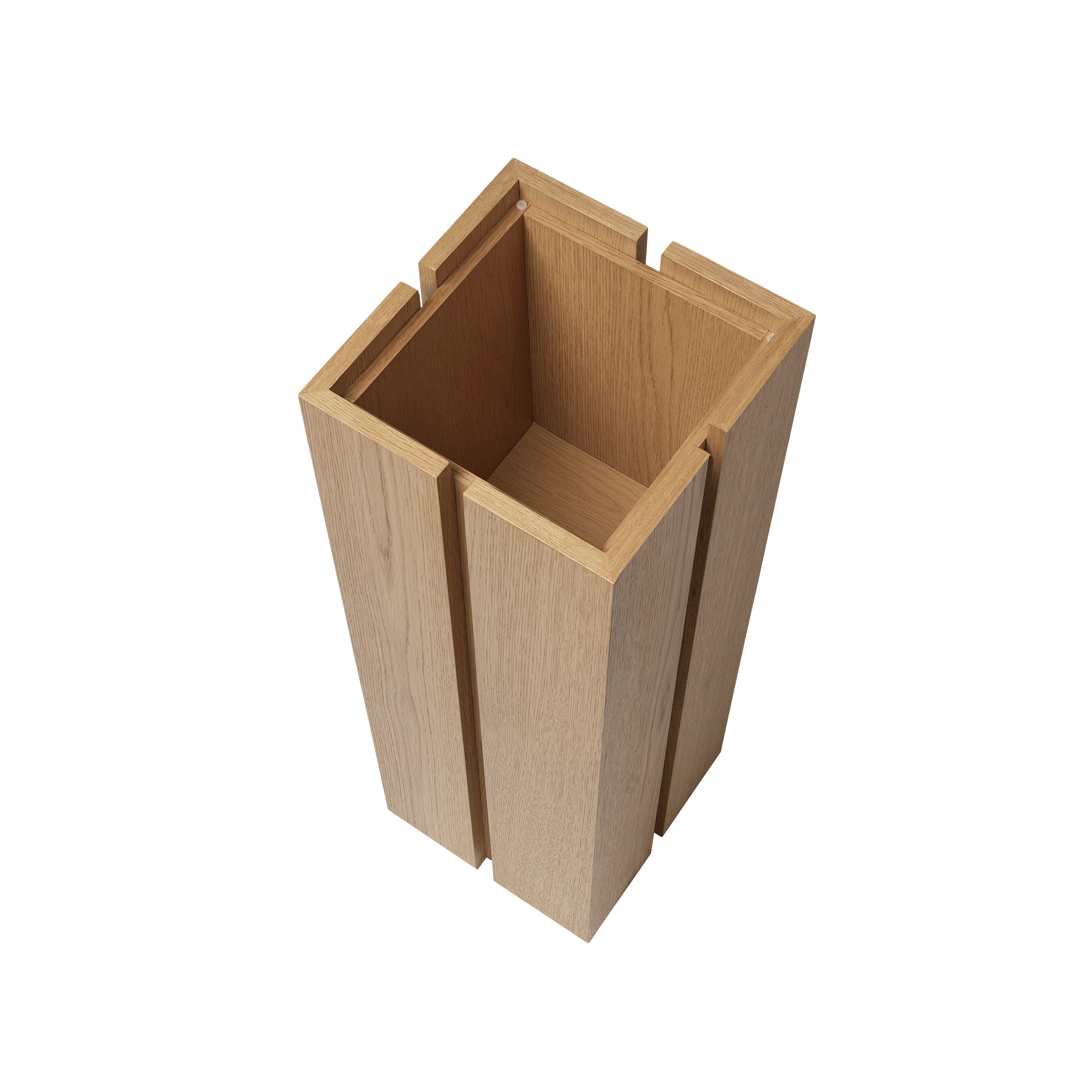 Parcel Pedestal: High + Natural Oak