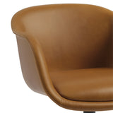 Fiber Conference Armchair: Swivel Base + Recycled Shell - Quick Ship