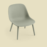 Fiber Lounge Chair: Wood Base