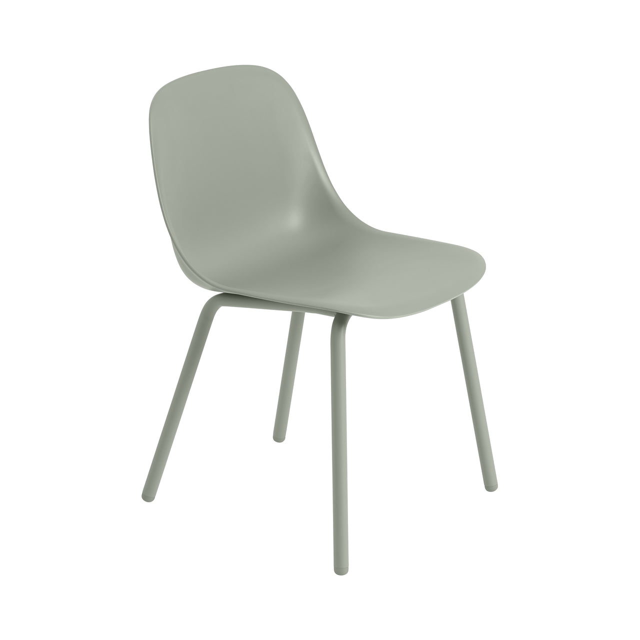 Fiber Outdoor Side Chair: Quick Ship + Dusty Green