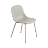 Fiber Outdoor Side Chair: Grey