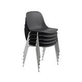 Fiber Side Chair: A-Base + Recycled Shell + Black