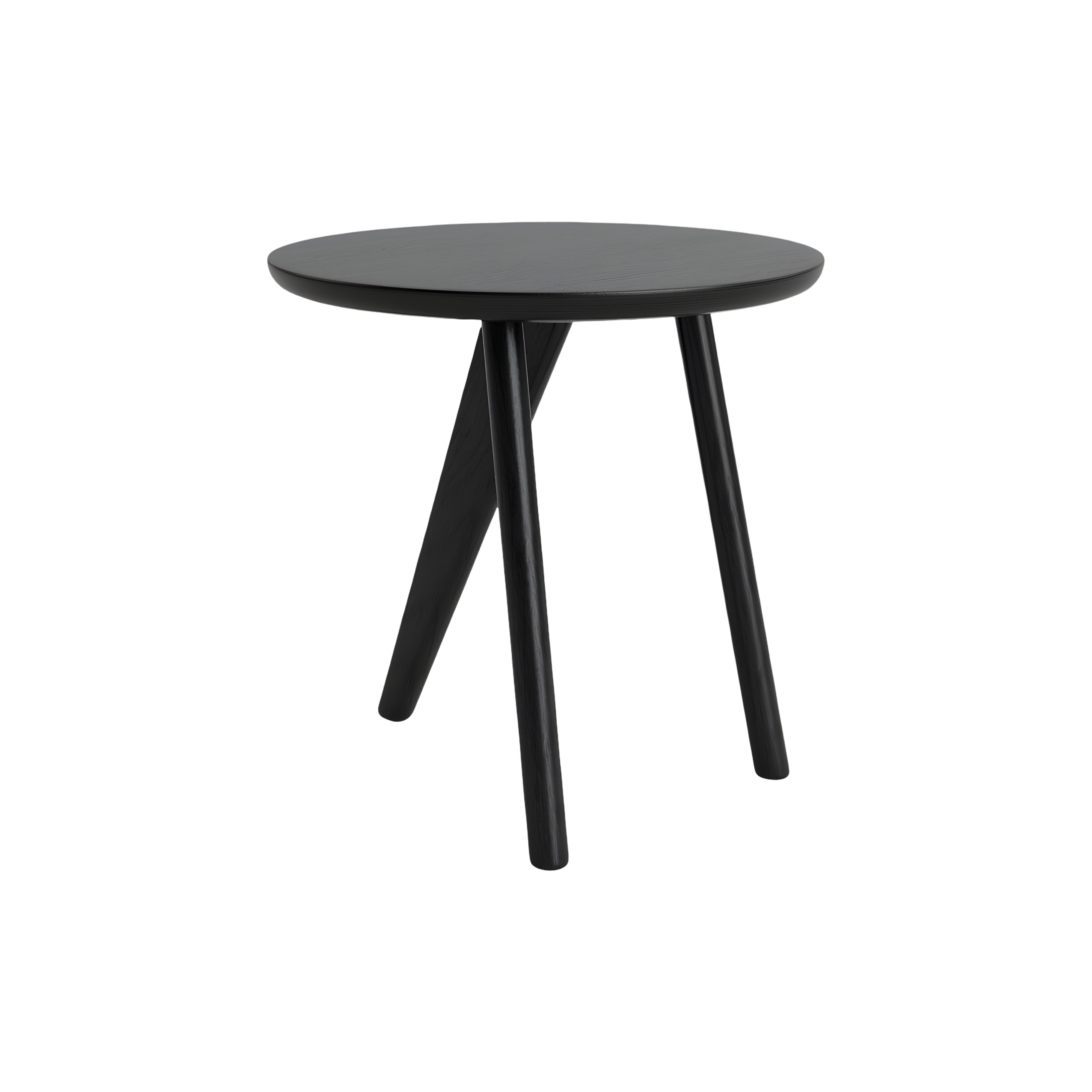 Fin Side Table: Black Oak