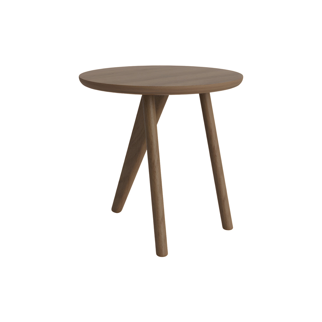 Fin Side Table: Light Smoked Oak