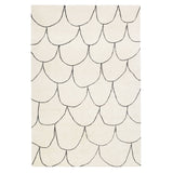 Fish Platinum Rug: Large + White