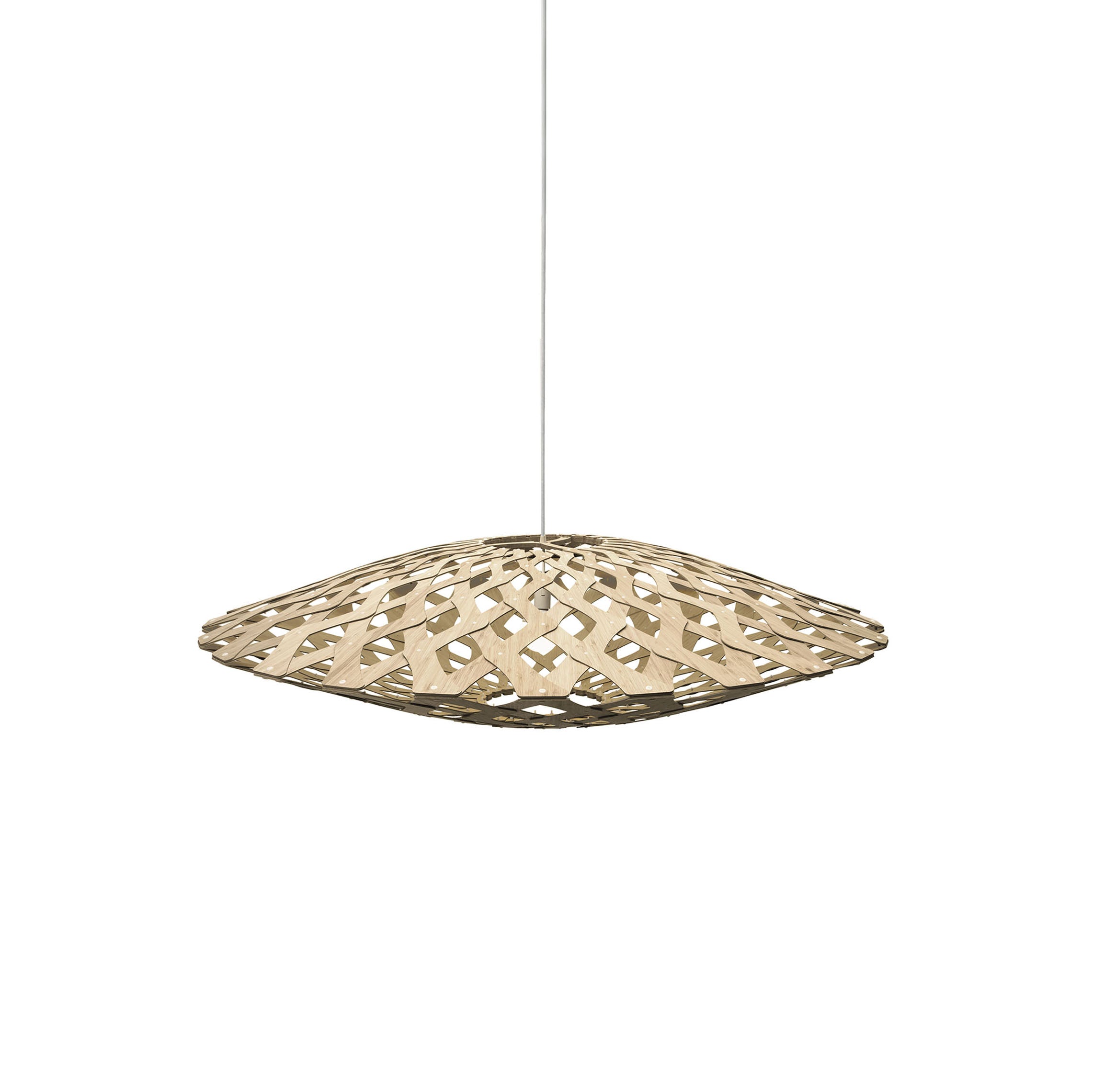 Flax Pendant Light: Medium + Bamboo