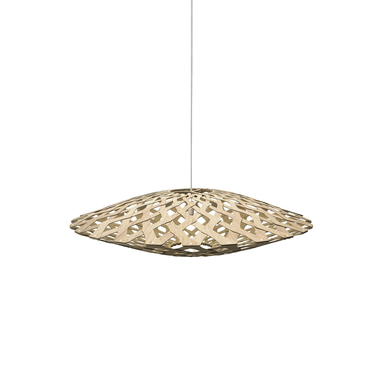 Flax Pendant Light: Medium + Bamboo