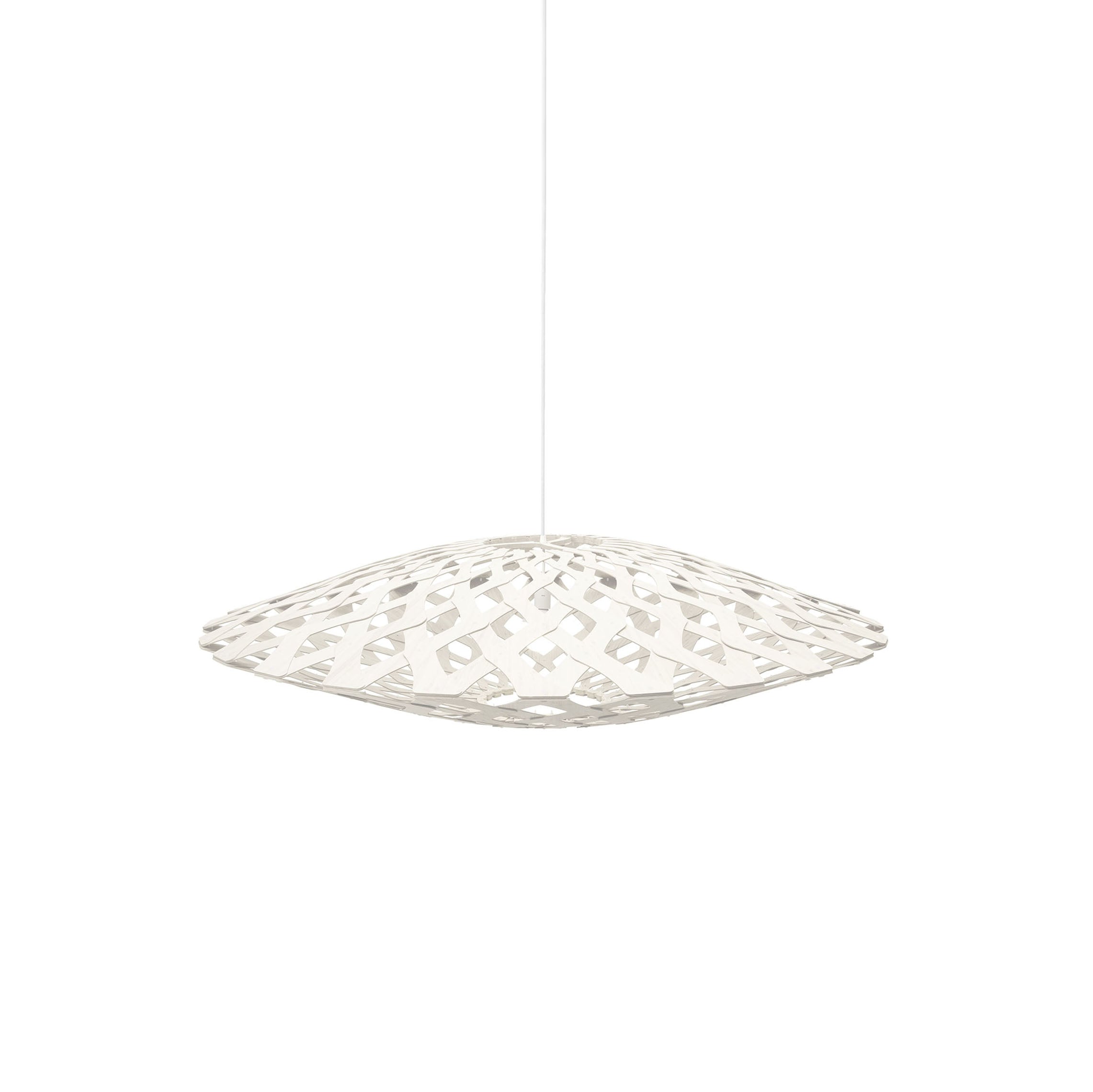 Flax Pendant Light: Medium + White