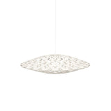 Flax Pendant Light: Medium + White
