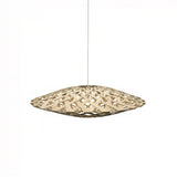 Flax Pendant Light: Medium + Bamboo