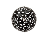 Floral Pendant Light: Extra Large + Black