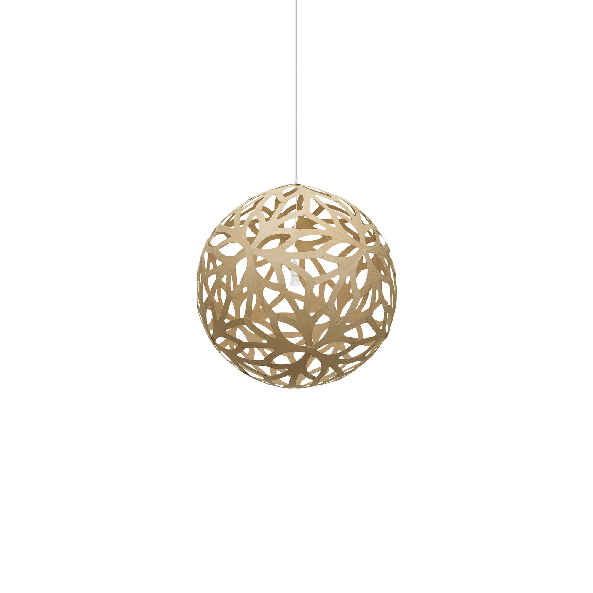 Floral Pendant Light: Extra Small + Bamboo