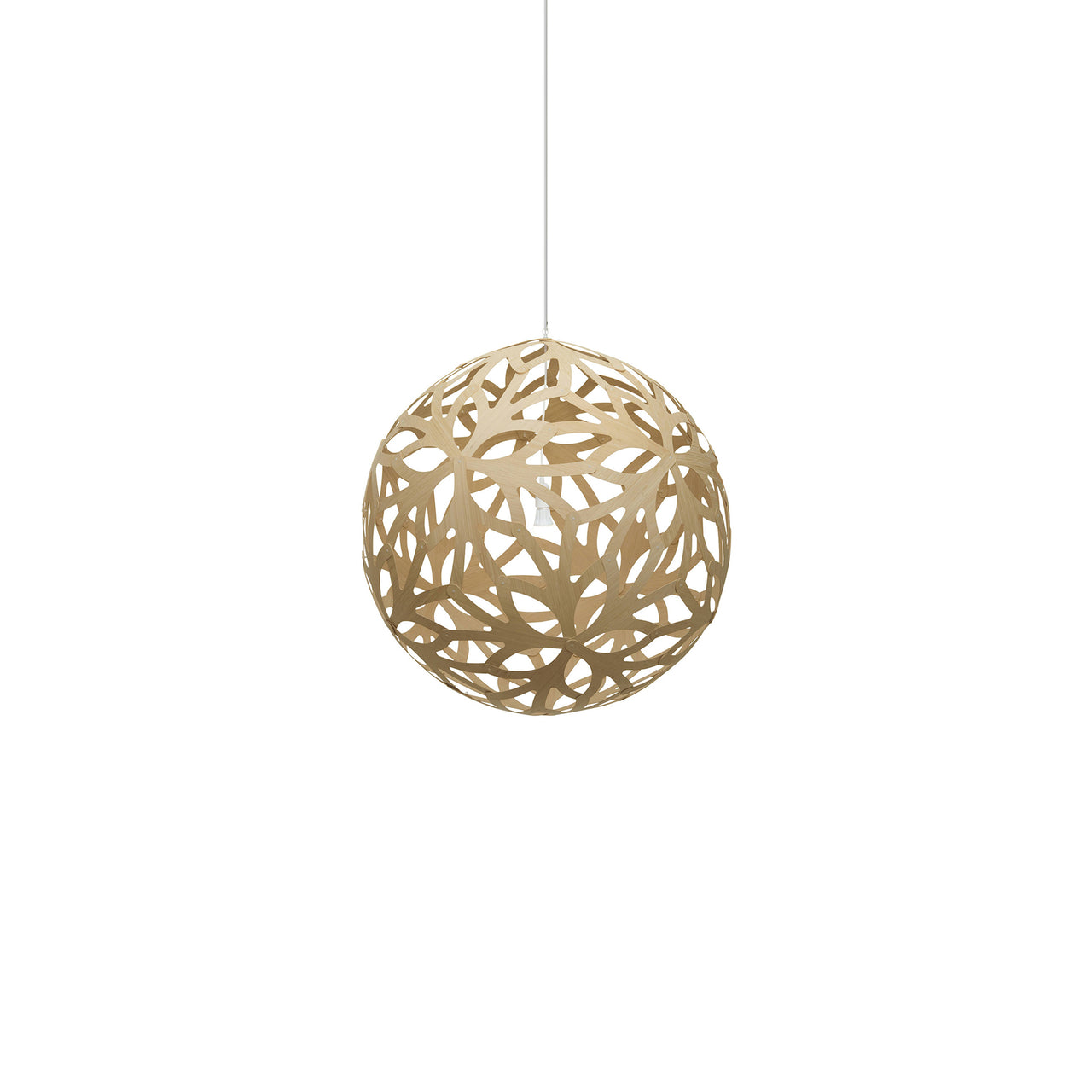 Floral Pendant Light: Extra Small + Bamboo