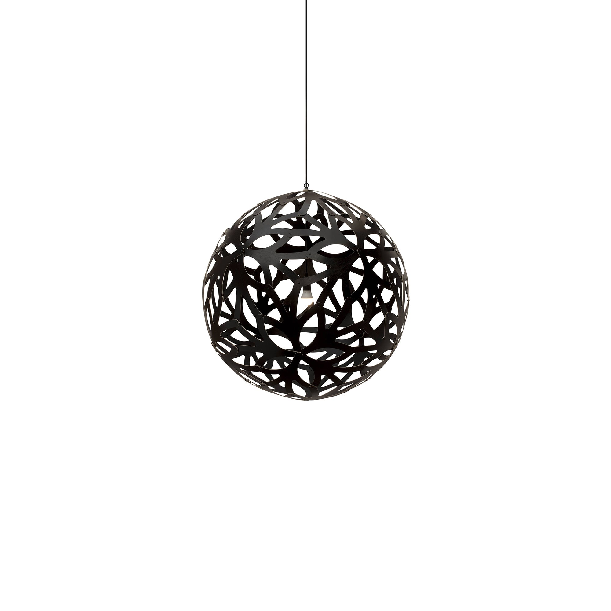 Floral Pendant Light: Extra Small + Black