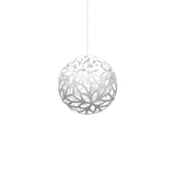 Floral Pendant Light: Extra Small + White