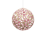 Floral Pendant Light: Large + Bamboo + Pink