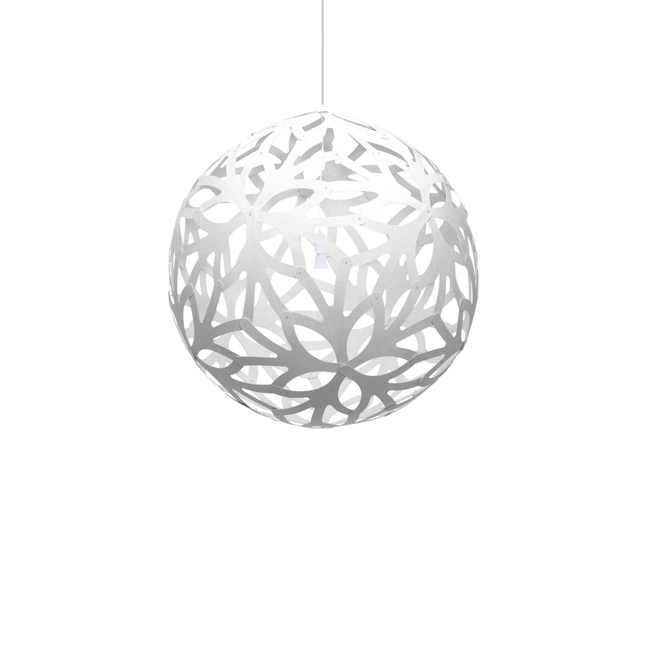 Floral Pendant Light: Large + White