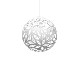 Floral Pendant Light: Medium + White