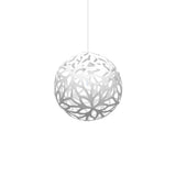 Floral Pendant Light: Small + White