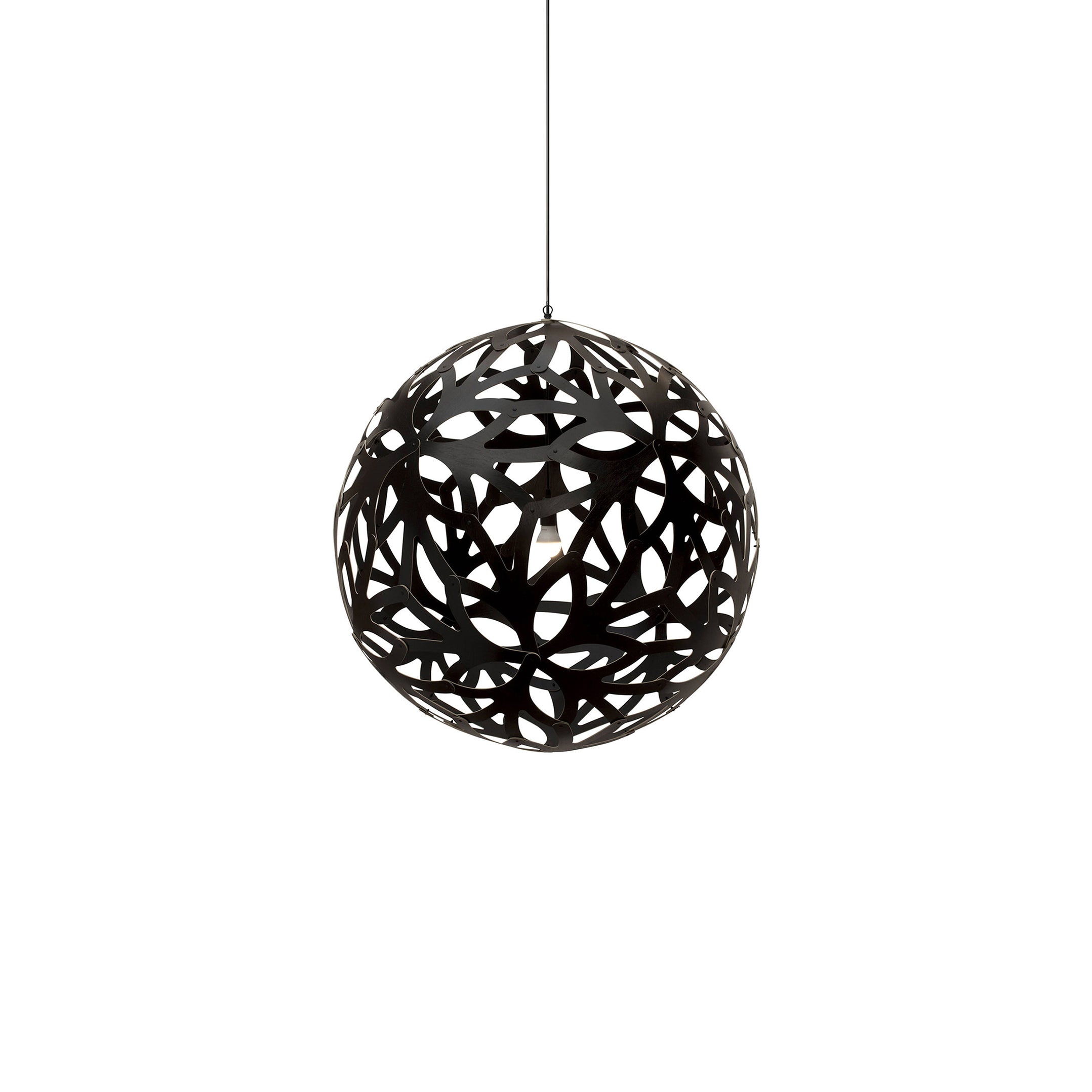 Floral Pendant Light: Small + Black