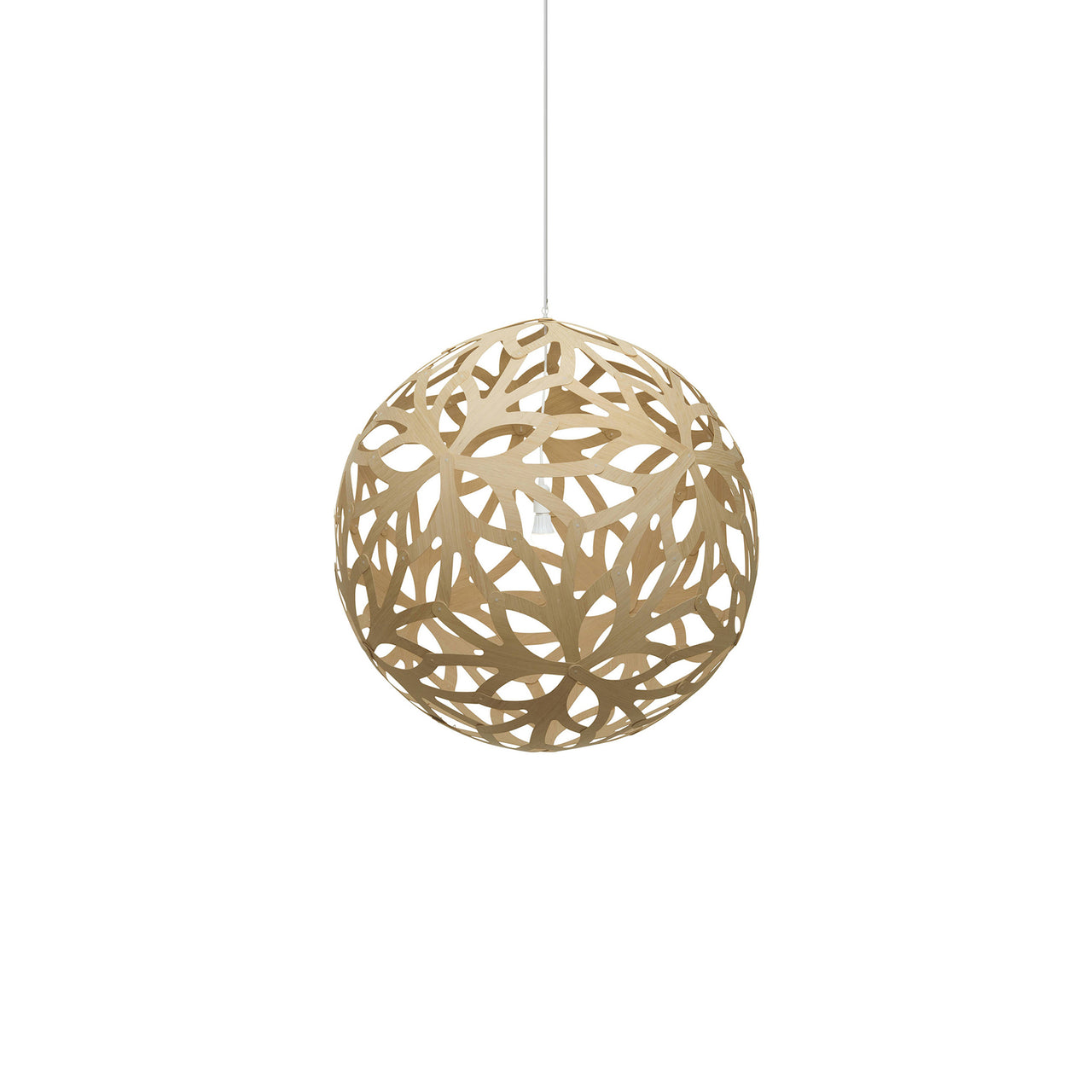 Floral Pendant Light: Small + Bamboo