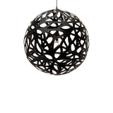Floral Pendant Light: XX Large + Black + Black