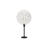 Floral Table Lamp: White