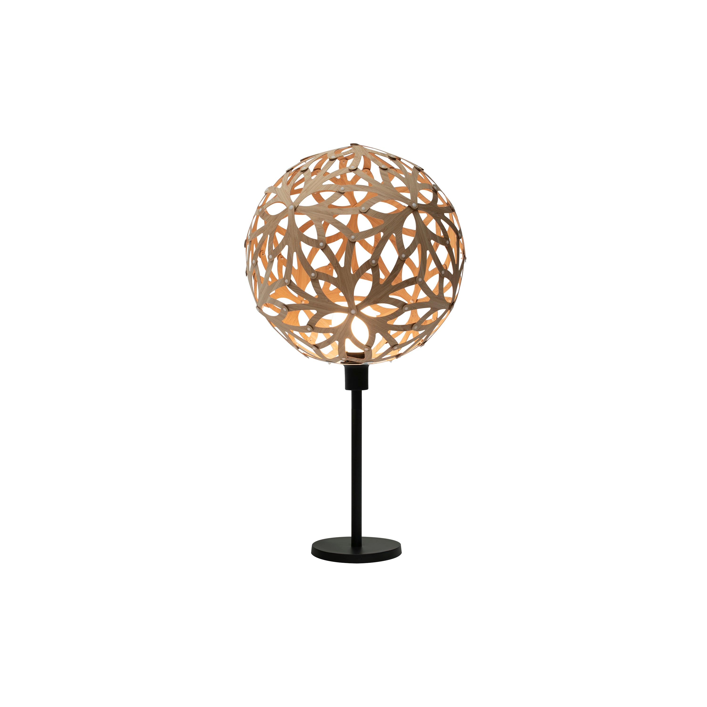 Floral Table Lamp: Bamboo