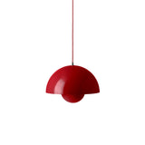 Big FlowerPot VP2 Pendant: Vermilion Red