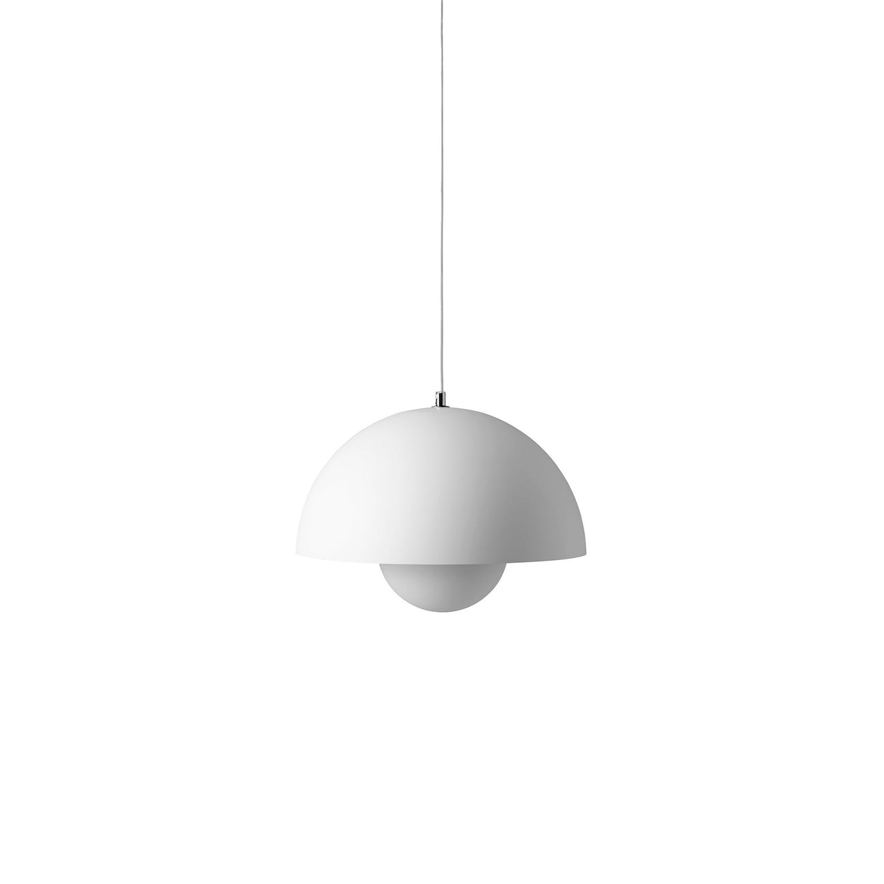 Flowerpot Pendant VP7: Matte White + White