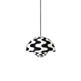Big Flowerpot VP2 Pendant: Black + White + Black