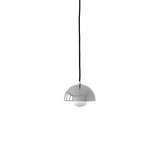 Flowerpot Pendant VP10: Chrome-Plated + Black