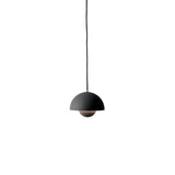 Flowerpot Pendant VP10: Matt Black + Black
