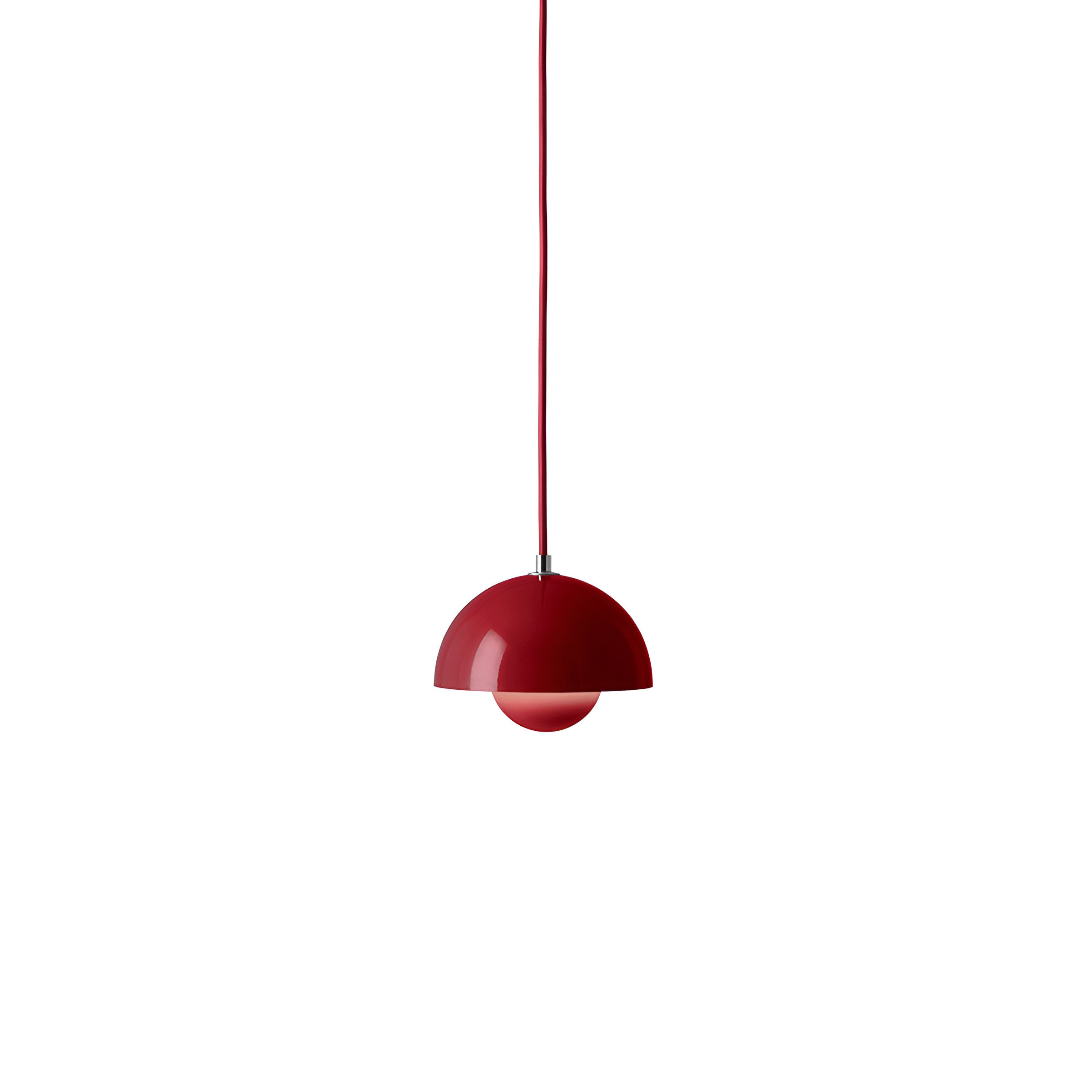 Flowerpot Pendant VP10: Vermilion Red