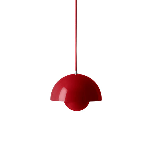 FlowerPot VP1 Pendant: Vermilion Red