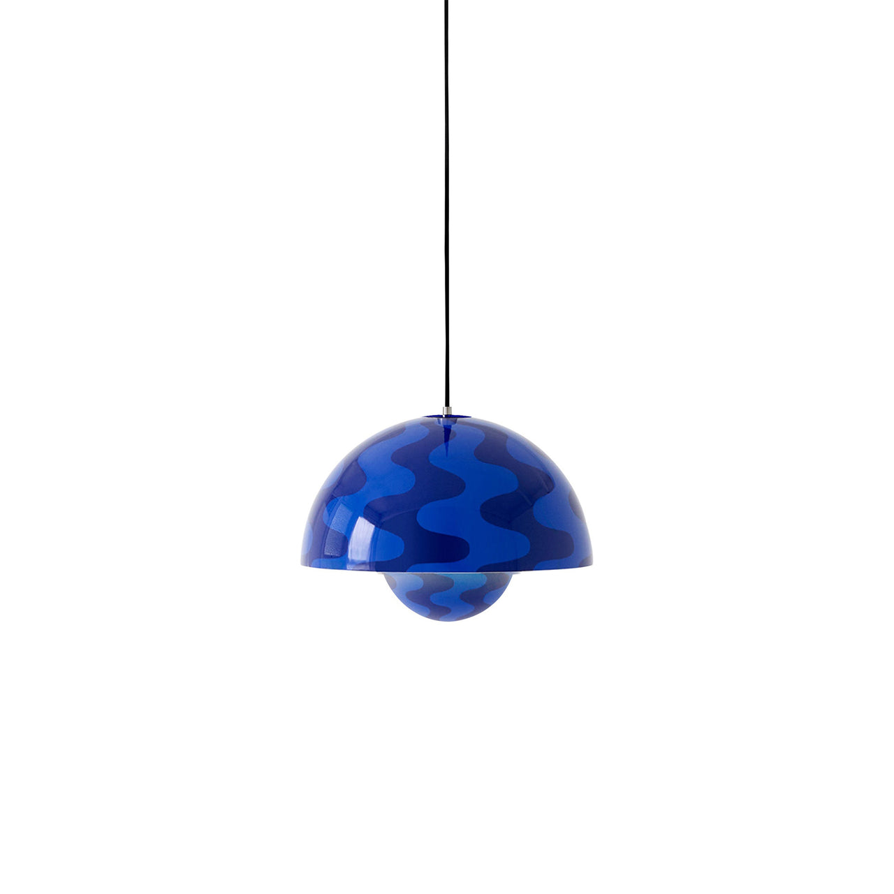 Flowerpot Pendant VP7: Cobalt Blue + Twilight Blue + Black