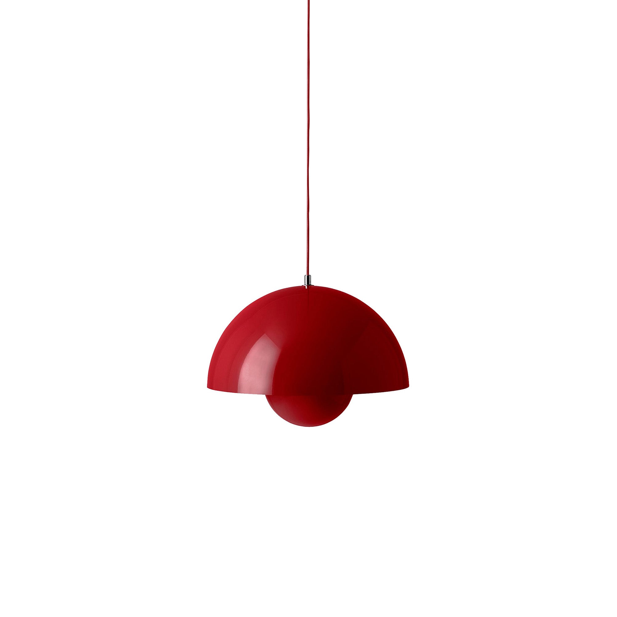 Flowerpot Pendant VP7: Vermilion Red
