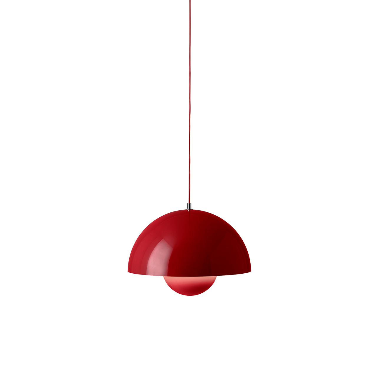 Flowerpot Pendant VP7: Vermilion Red