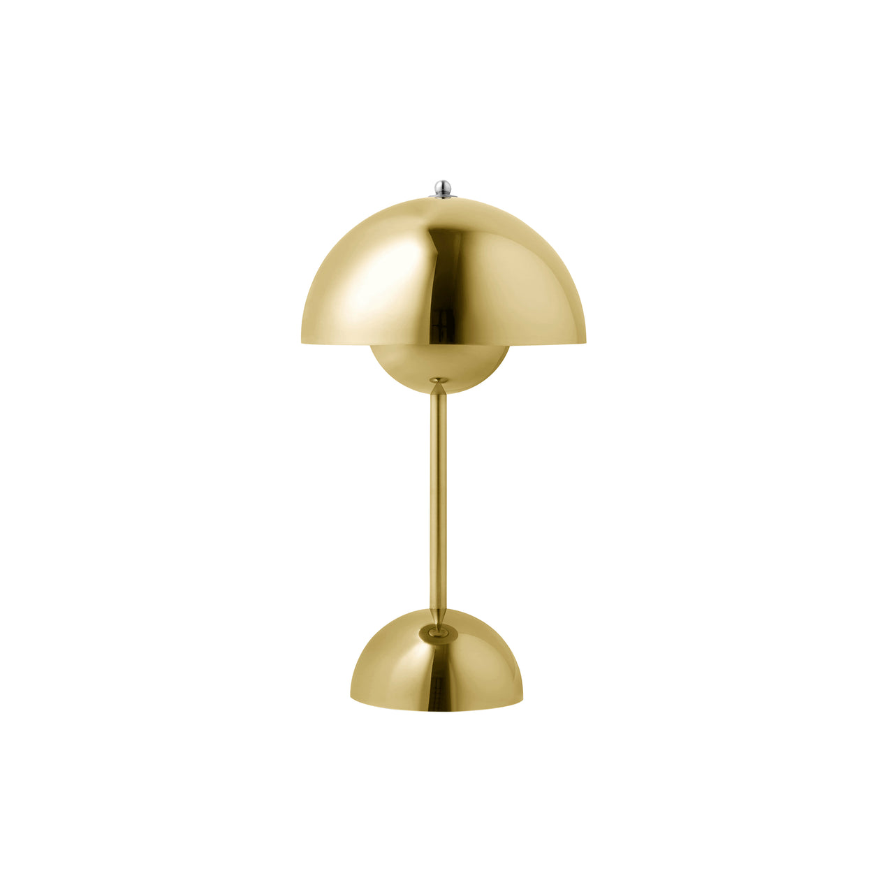 Flowerpot VP9 Portable Table Lamp: Brass-Plated