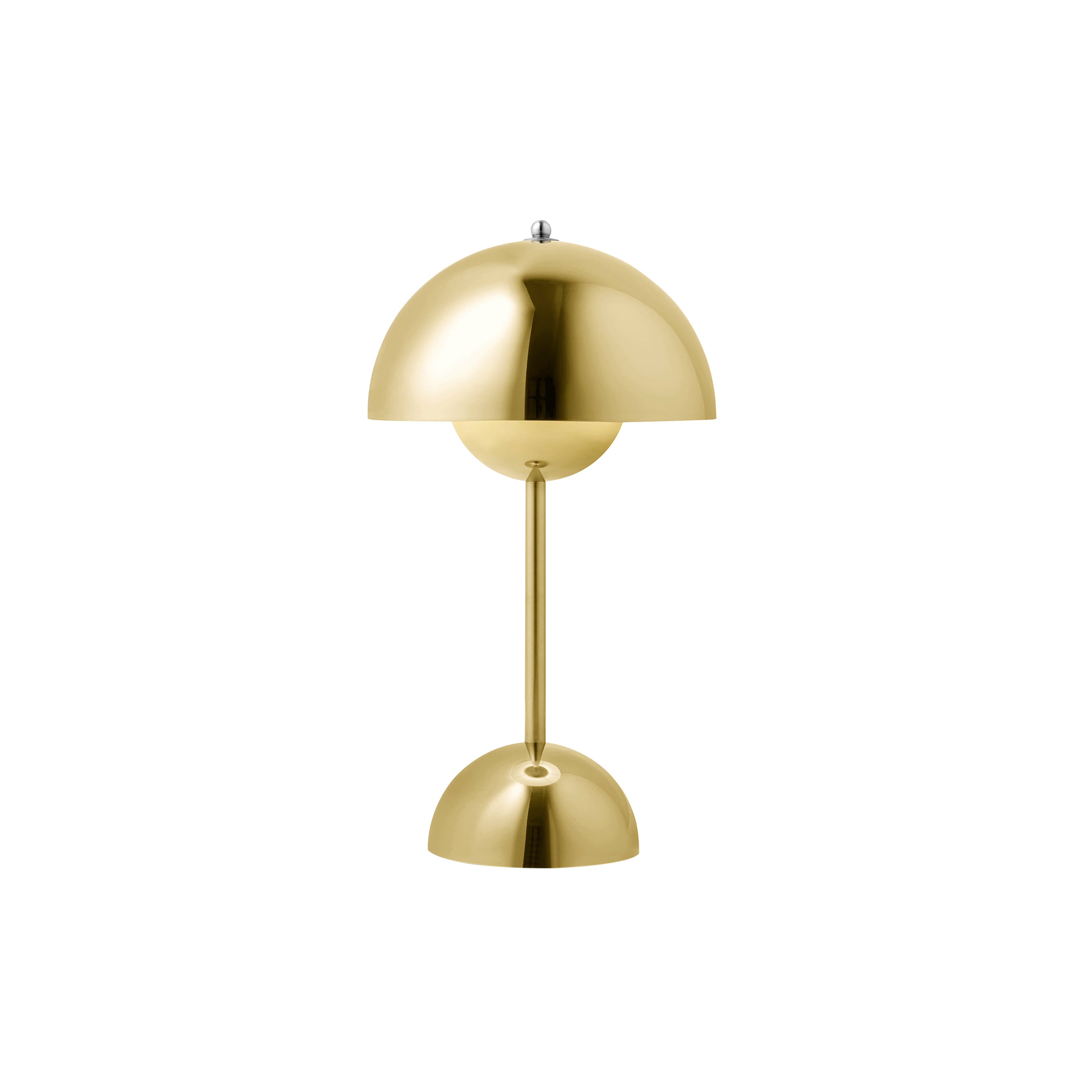 Flowerpot Portable Table Lamp: VP9 + Brass-Plated