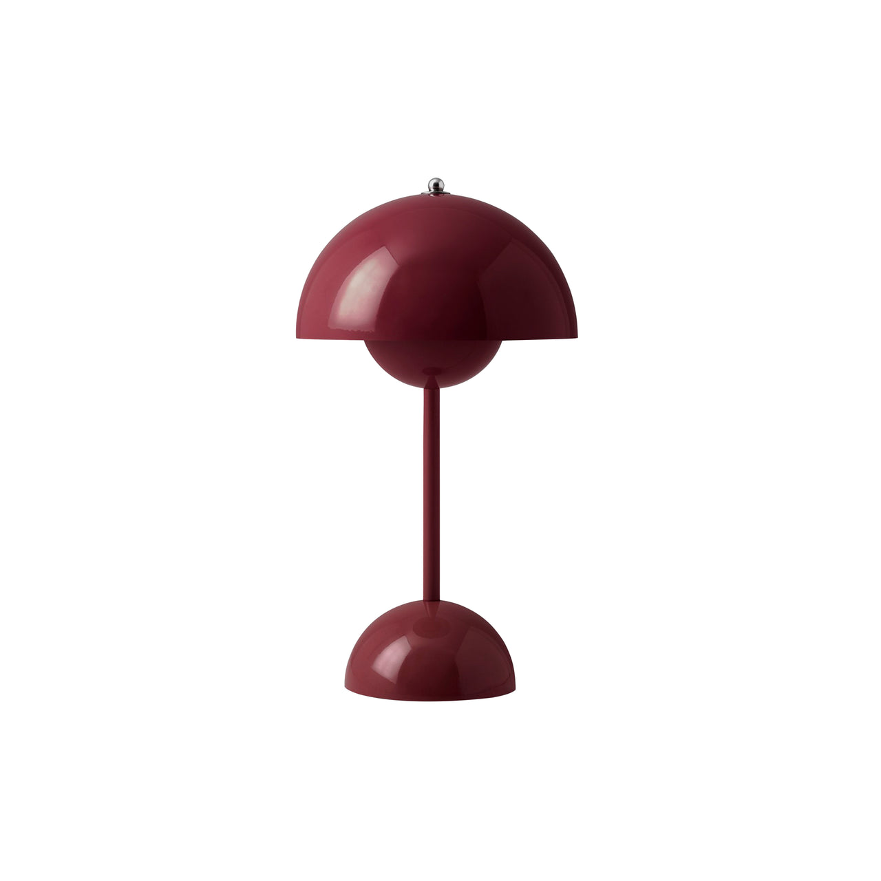 Flowerpot Portable Table Lamp: VP9 + Dark Plum