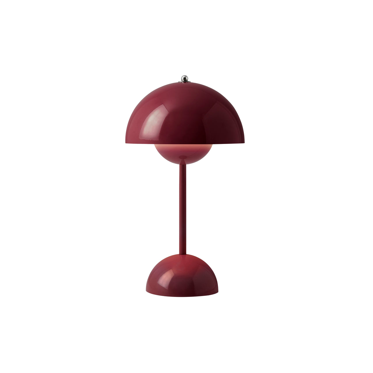 Flowerpot Portable Table Lamp: VP9 + Dark Plum