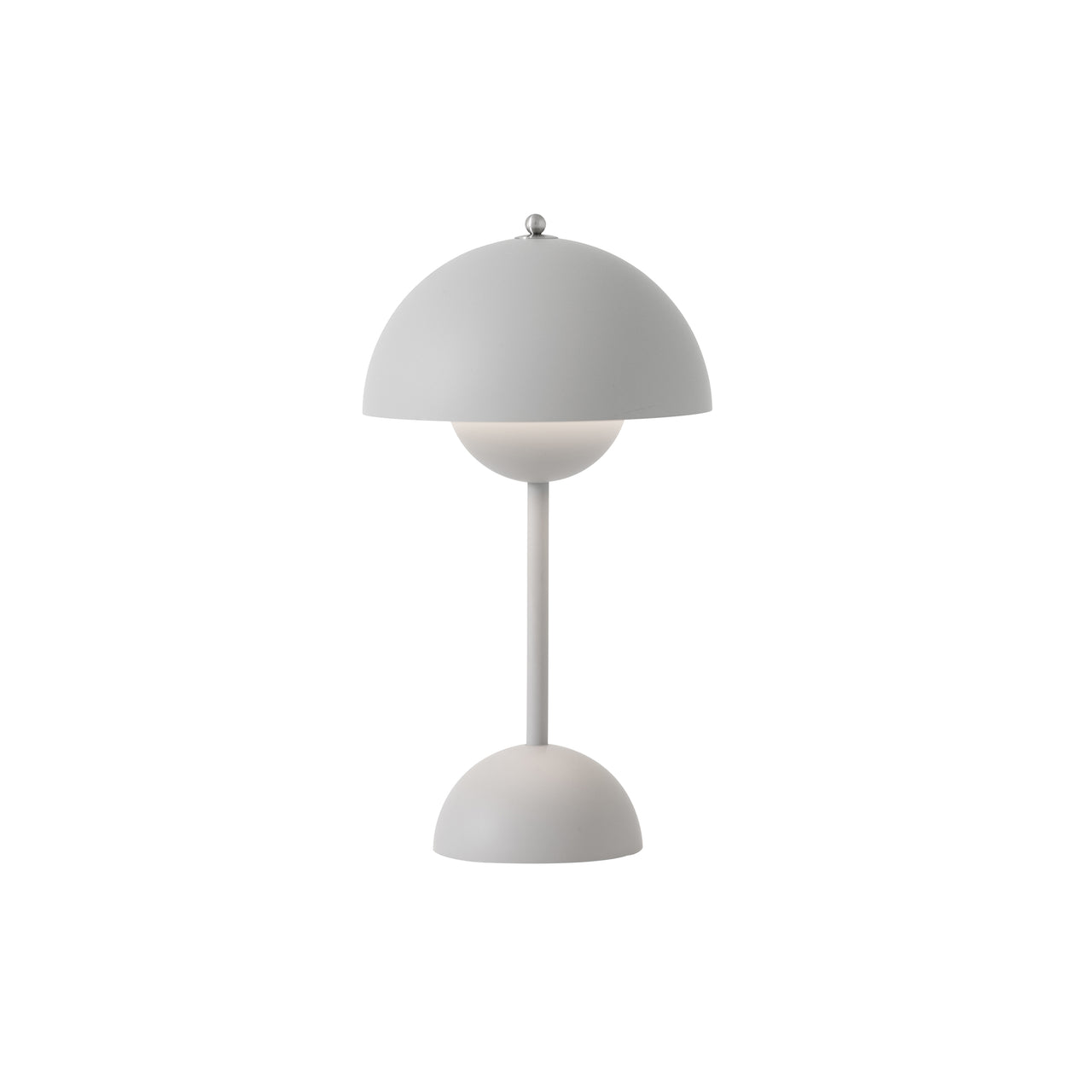 Flowerpot Portable Table Lamp: VP9 + Matt Light Grey