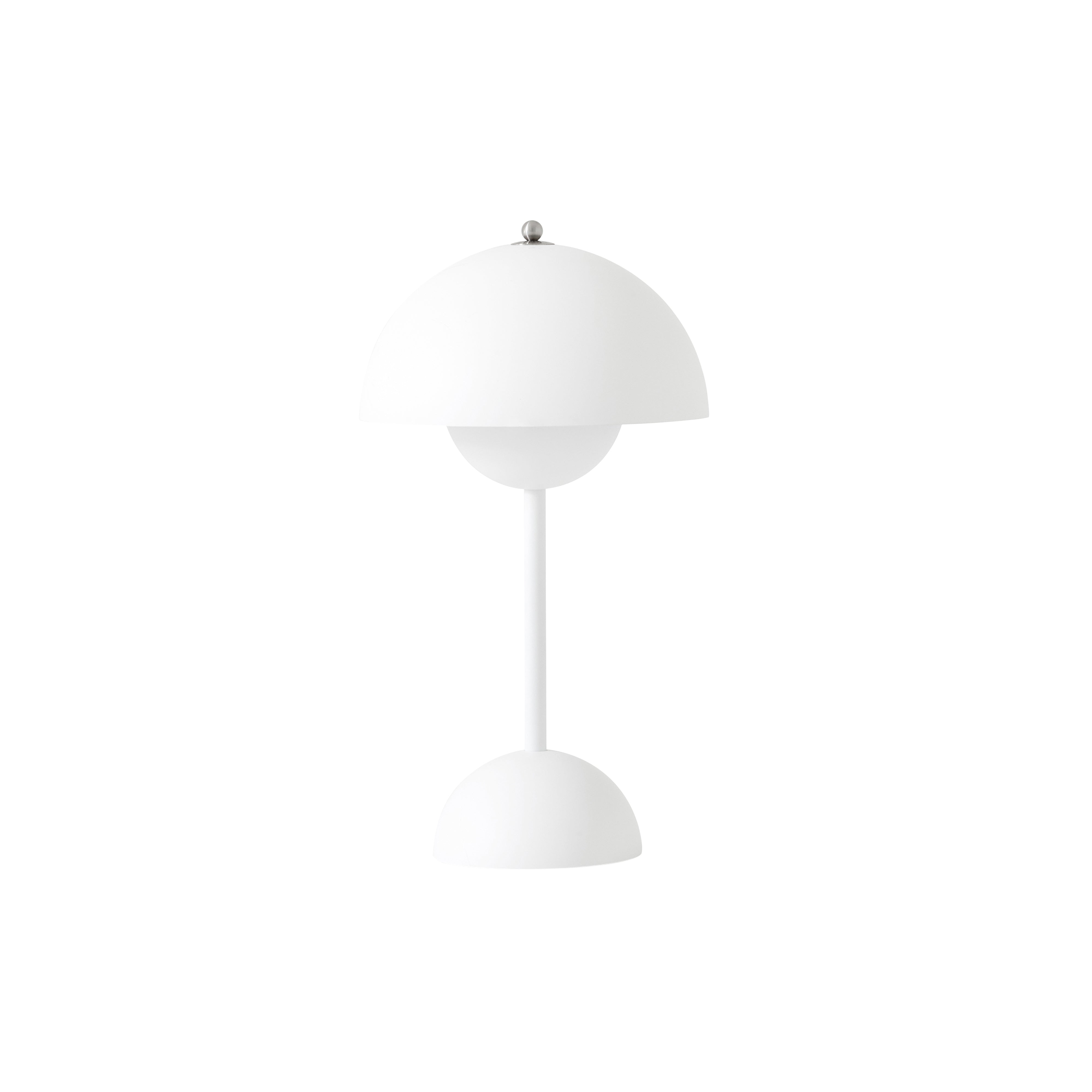 Flowerpot VP9 Portable Table Lamp: Matt White